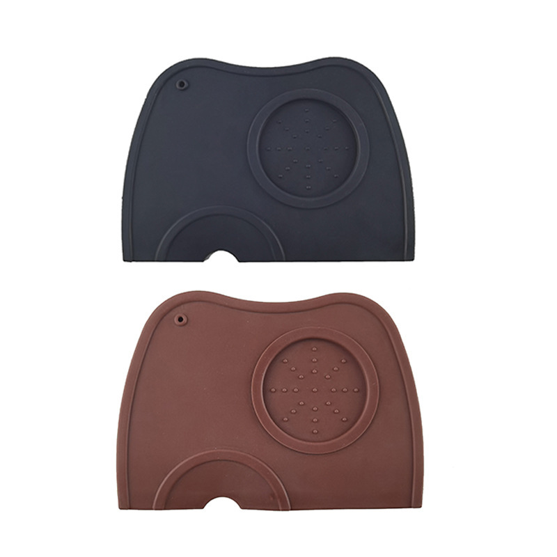 Factory Direct Sales Spot Amazon Silicone Black Coffee Pressed Powder Pad Non-Slip Corner Pad Powder Hammer Pad Milk Tea Pad