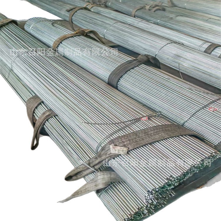 Galvanized Round Steel Fixed Length Chamfering Processing 9.5 10.5 11.5 Hot-Dip Galvanized Round Bar Wholesale Galvanized Round Steel