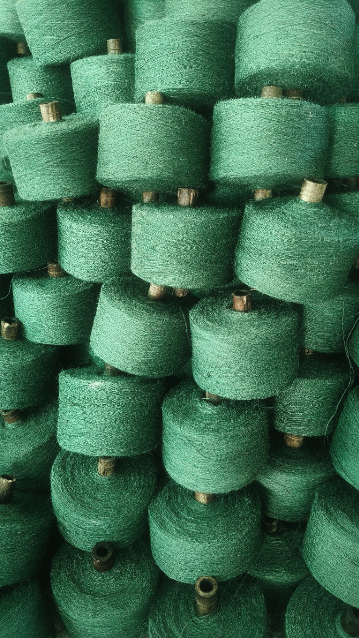 Прямые поставки джутового шпагата 2-слойного и 3-слойного 16/2 12/3 зеленого цвета, поддержка поставок по запросу