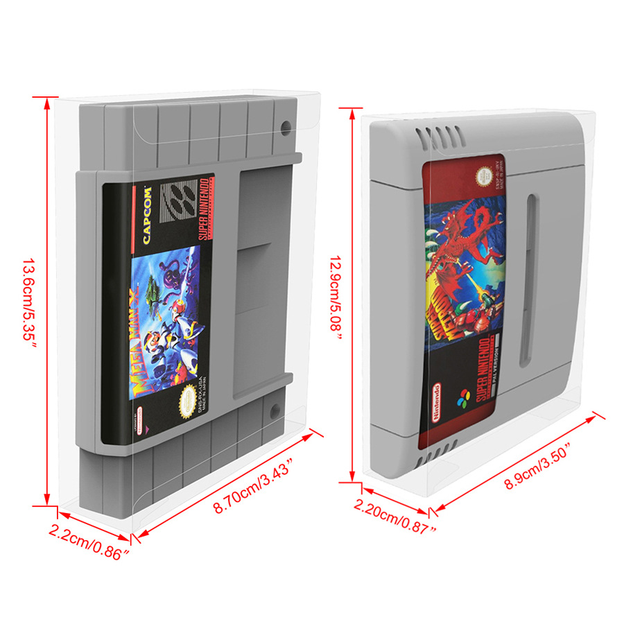 SNES game card protection box SFC storage box display box SNES Cartridge Protector