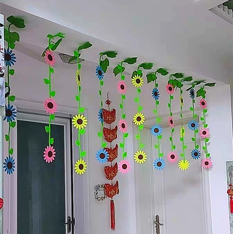Kindergarten Classroom Corridor Environment Layout Materials Shopping Mall Shop Ceiling Hanging Decoration Creative Sunflower Flower Pendant