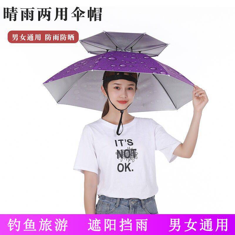 Sun Protection Hat for Women Working in the Fields, Large Foldable Fishing and Tea-Picking Bucket Hat Umbrella, Sun Protection Umbrella