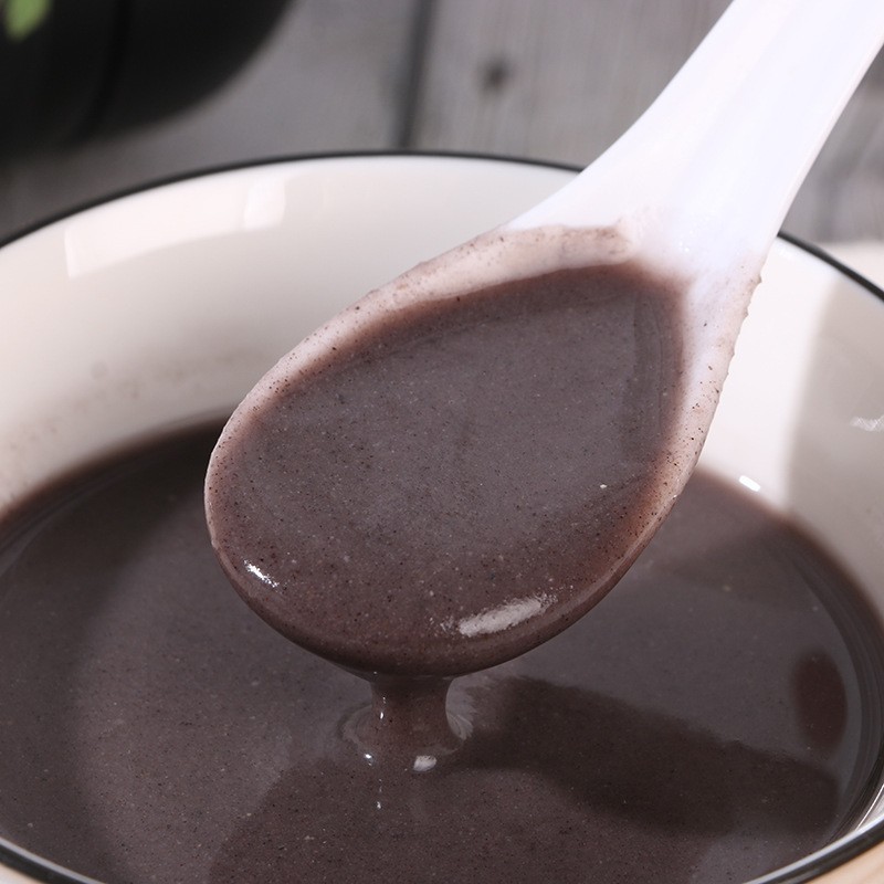 Black Sesame Paste, Walnuts, Black Rice, Black Bean Powder, Mulberry Ready-To-Eat Five-Black Nutritious Breakfast for Pregnant Women, Whole Grain Meal Replacement Powder