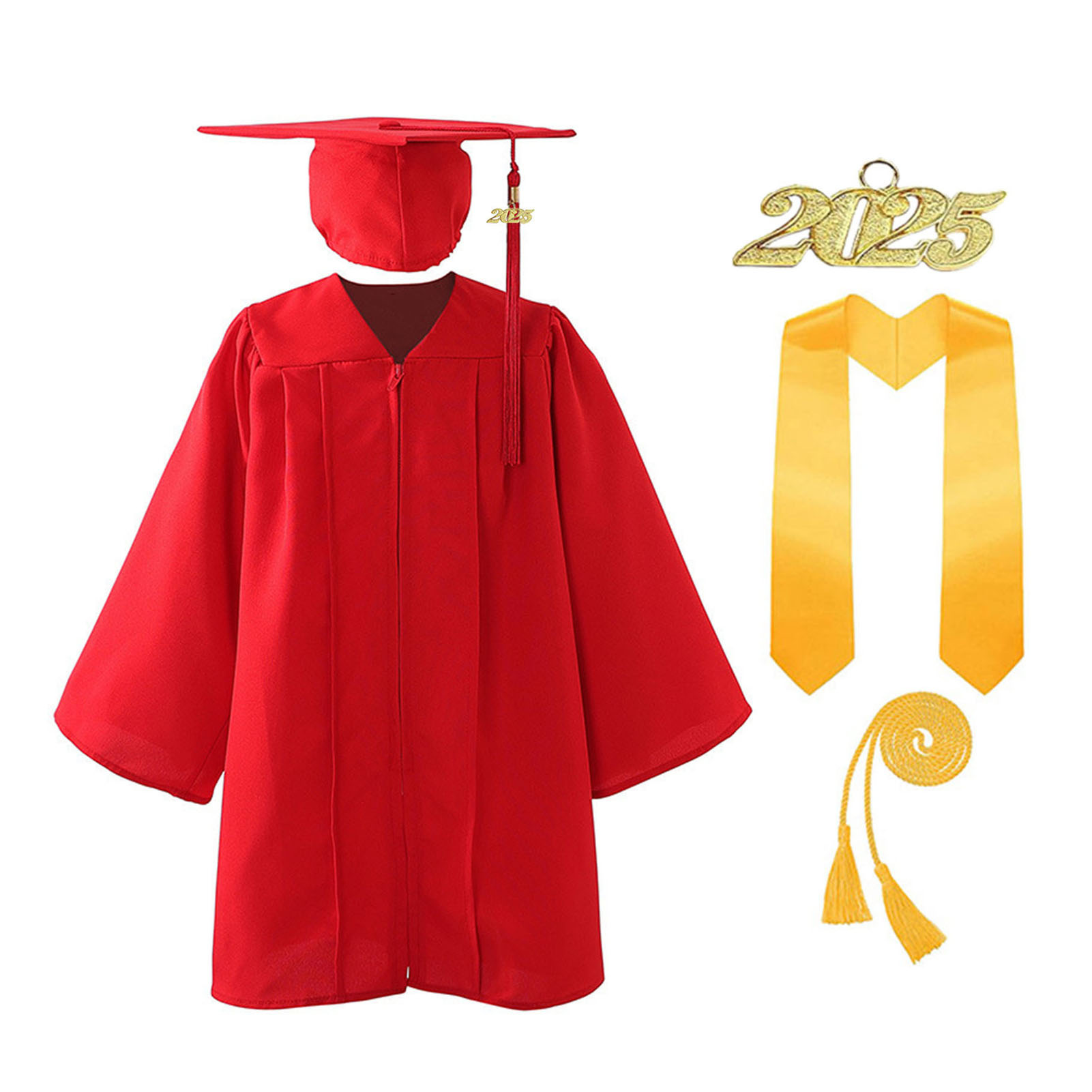 Amazon Graduation Gown American-Style Bachelor's Gown Doctoral Gown University High School Ceremony Essential Graduation Gown