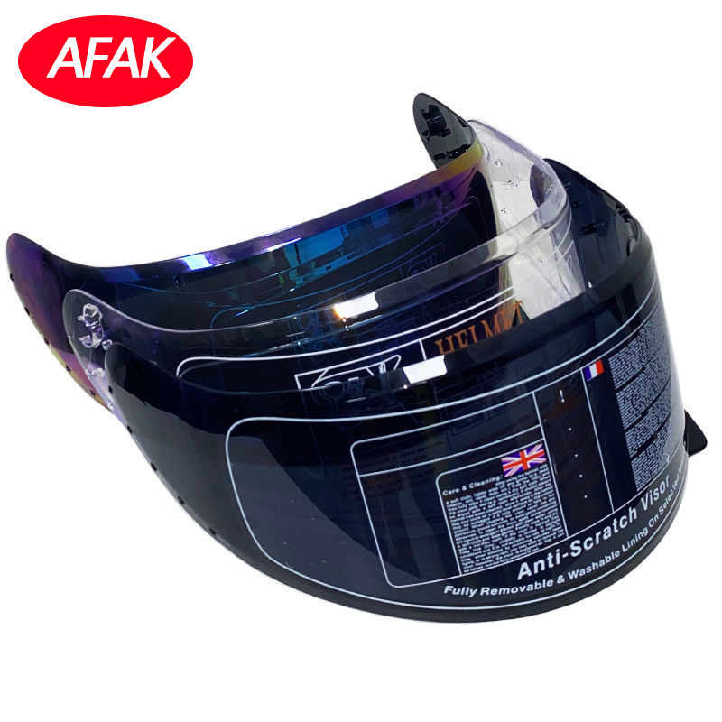 Motorcycle Helmet Full-Face Helmet Lens Transparent Black Color Hd Lens Accessories Excluding Helmet Manufacturer Wholesale