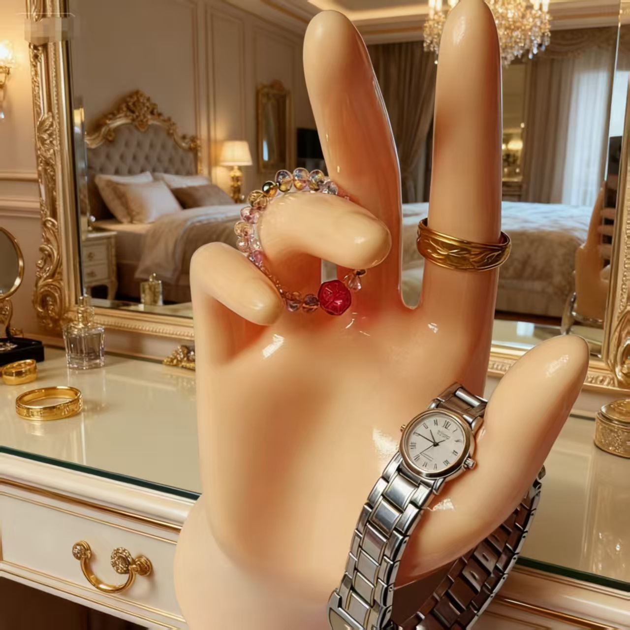 Simulated Prosthetic Hand Model Model Art Hand Model Glove Model Hand Model Bracelet Necklace Jewelry Ring Display Stand