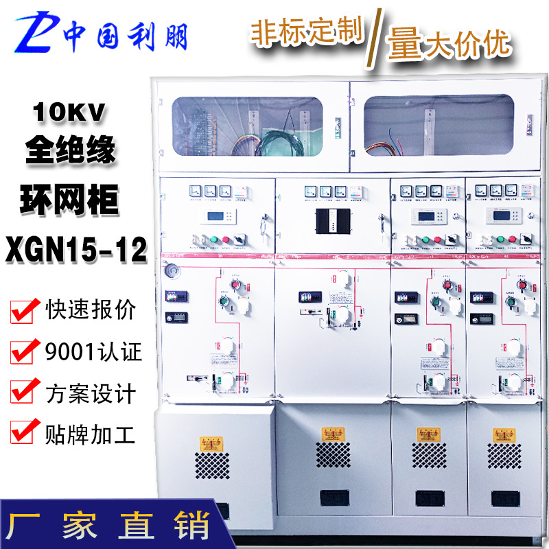 High-Voltage Ring Network Cabinet 10Kv Fully Insulated Sulfur Hexafluoride Cabinet Two-In Four-Out Sf6 Ring Network Cabinet Complete Set of Gas-Filled Cabinet Factory