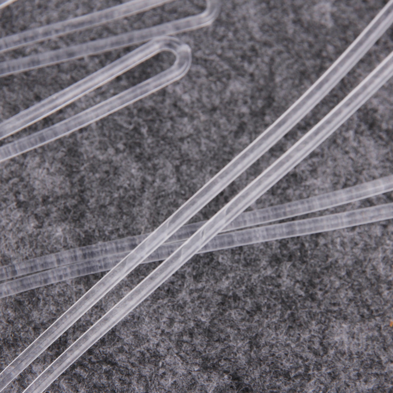 Environmentally Friendly PVC Transparent Rope Suitcase Hanging Lanyard Boarding Pass Lanyard Luggage Tag Lanyard Transparent Rope Cross-border Pass Supply