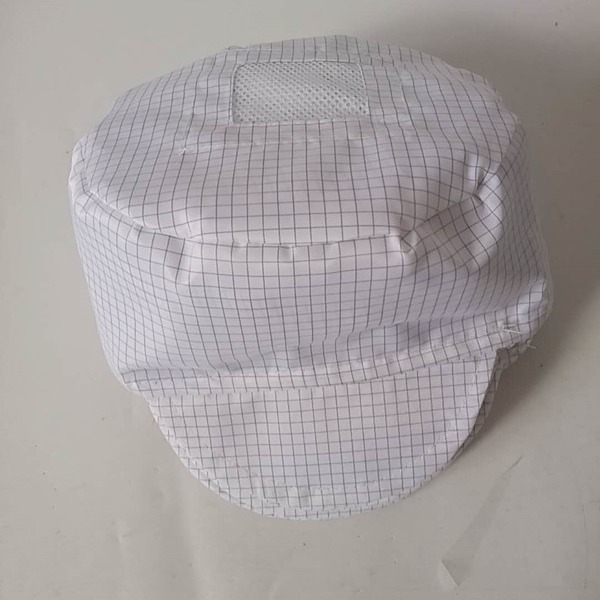 Антистатическая маленькая рабочая кепка, сетчатая белая и синяя, пылезащитная шапка для пищевых производств для мужчин и женщин, Foxconn