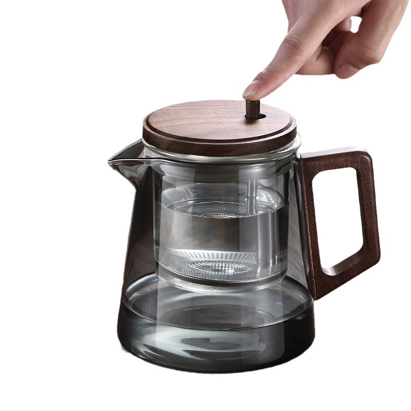 Direct selling teapot household heat-resistant glass liner fluttering cup tea separation teapot 2024 new wholesale