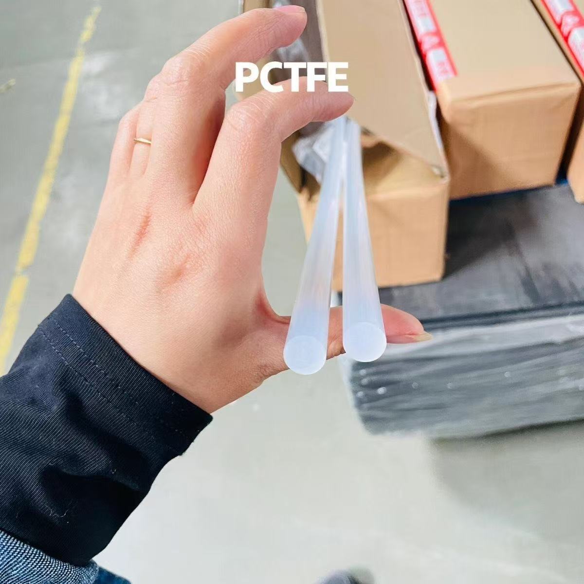 Customized Manufacturer Processes Daikin Pctfe Rod Japanese White Transparent Low Temperature Resistant Polytrichlorofluorine Board Trifluorine Gasket