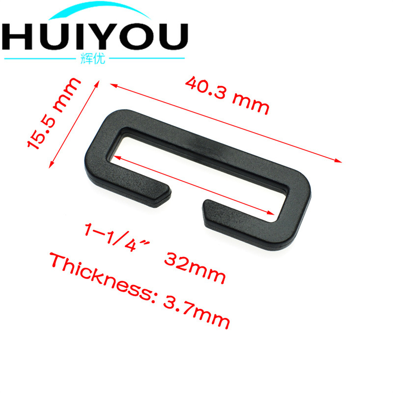 in stock 20~50mm plastic opening rectangular buckle opening two-gear buckle connection buckle two-gear mouth buckle luggage accessories