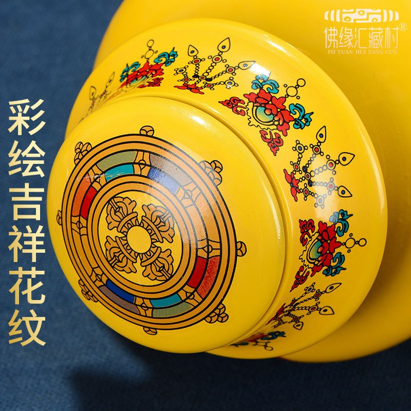 Buddha Yuan Hui Yellow God of Wealth Aquarius Ornaments Xizang Mani Aquarius Bottle Xizang Buddhist Articles Xizang Dragon King Aquarius
