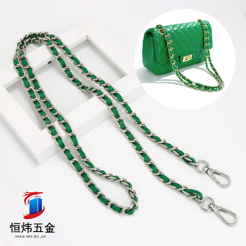 Customized Bag Chain Shoulder Strap Metal Leather Chain Bag Strap Single Shoulder Diagonal DIY Xiaoxiang Mobile Phone Hanging Neck Chain