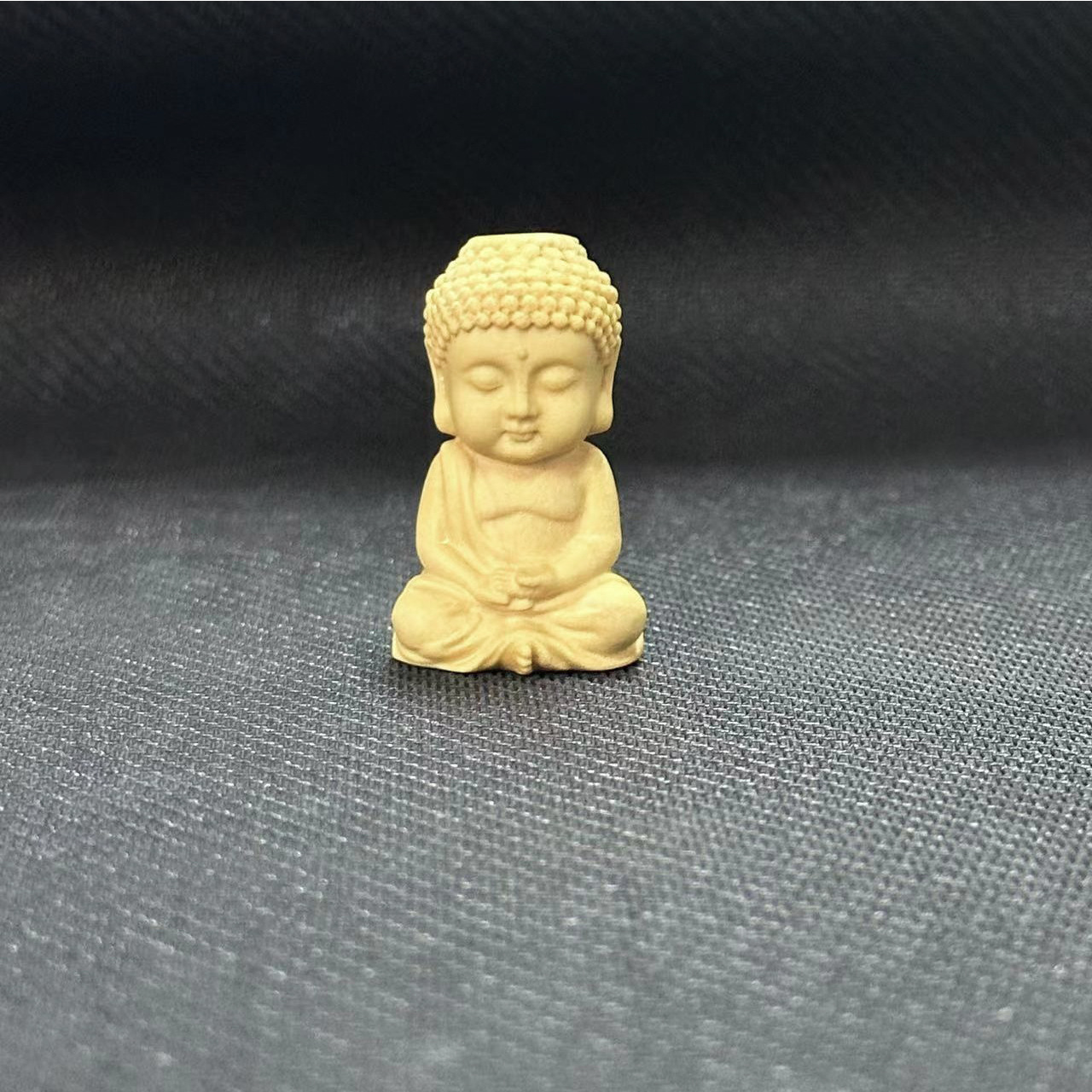 Peach Wood Small Buddha Hollow Carving Ornaments Car Hanging Interior Chinese Gift Accessories Accessories Boxwood Baby Buddha
