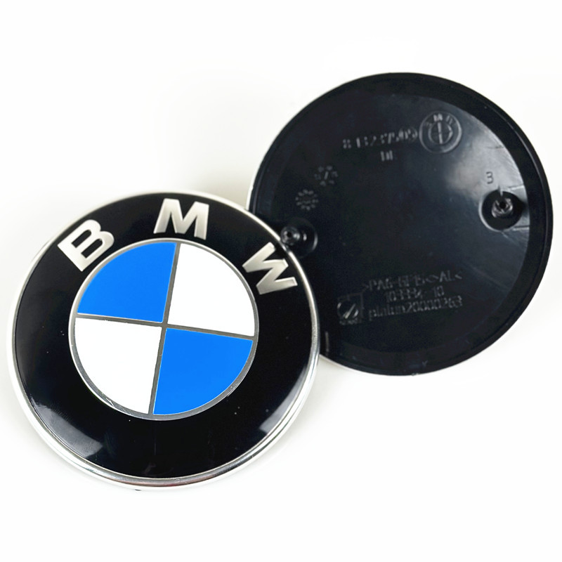 Applicable to BMW original car logo original black background front and rear logo 82mm74mm engine hood trunk car logo