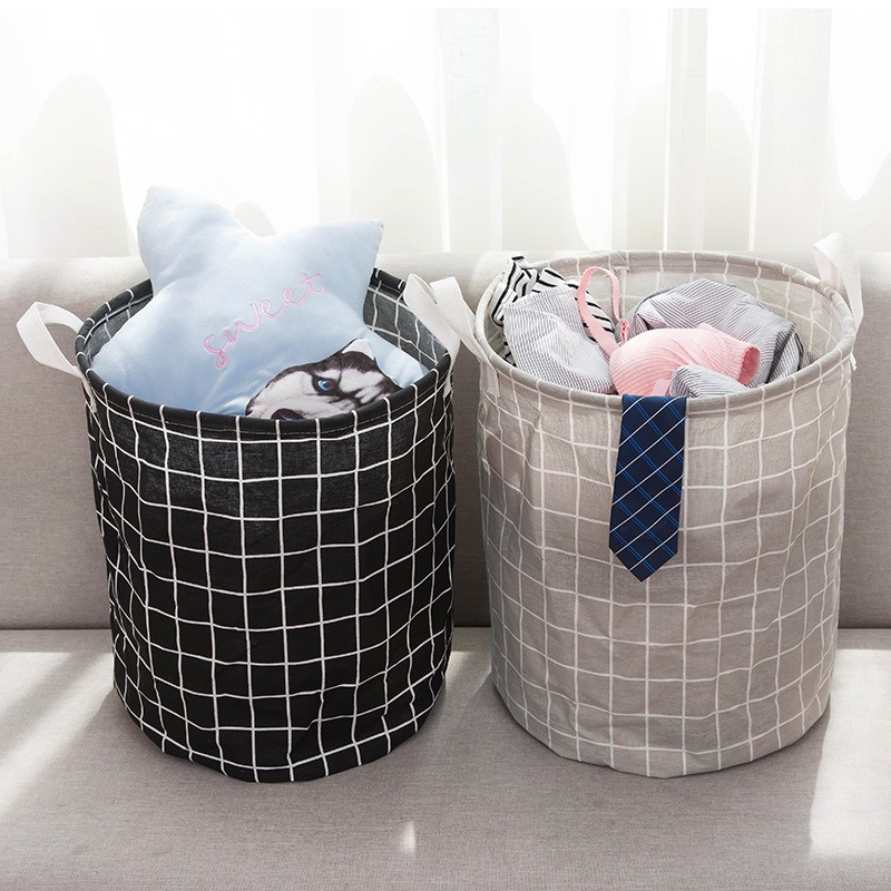 Dirty Clothes Basket Storage Bin Large Capacity Dirty Clothes Storage Basket Bathroom Fabric Stackable Dirty Clothes Hamper Dustproof Moisture-Proof Clothing