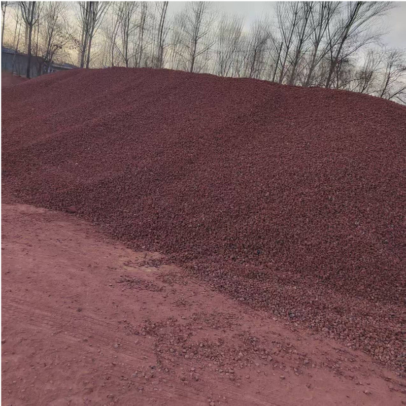 Volcanic Stone Manufacturers Wholesale Red and Black Volcanic Rock Filter Material for Water Treatment, Landscaping, Fish Tank Decoration, Volcanic Stone
