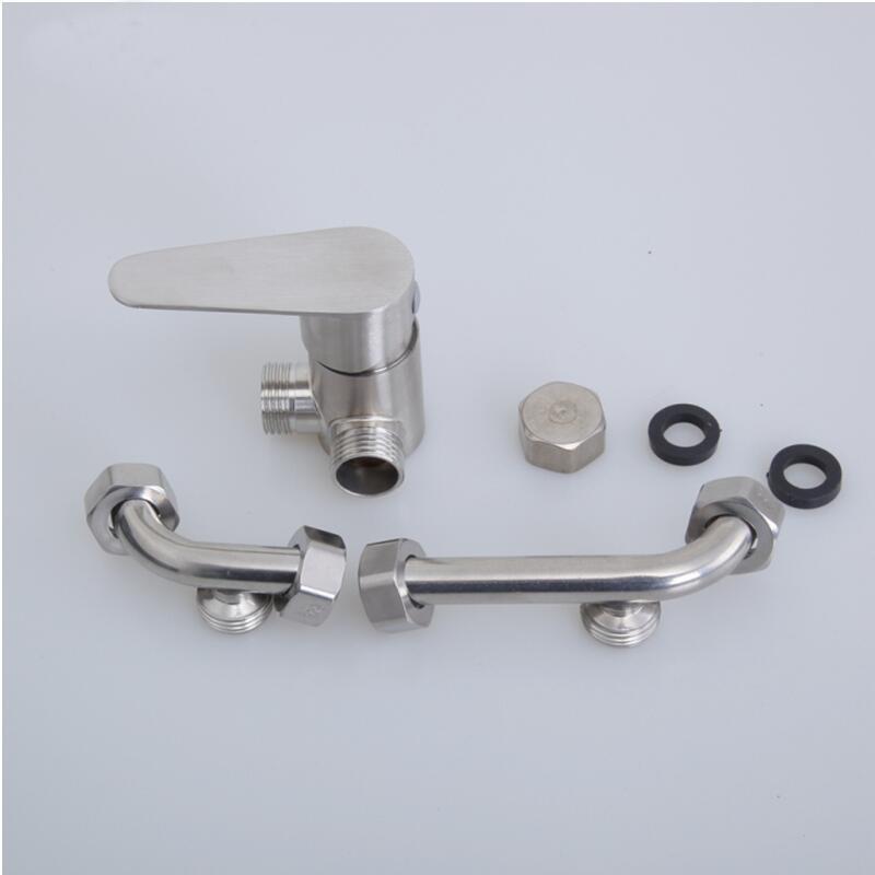 304 stainless steel electric water heater mixing valve open mounted hot and cold shower thermostatic solar U-valve faucet wholesale