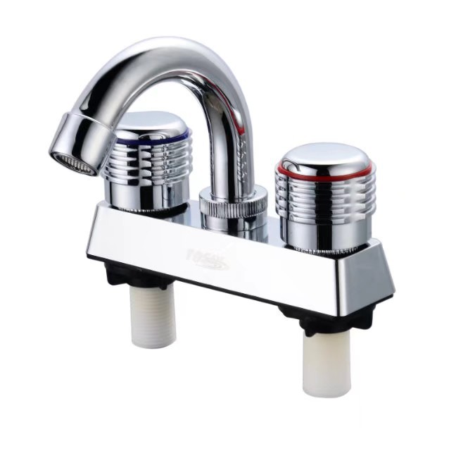 Factory direct new plastic hot and cold mixed faucet face plate face plate faucet wholesale