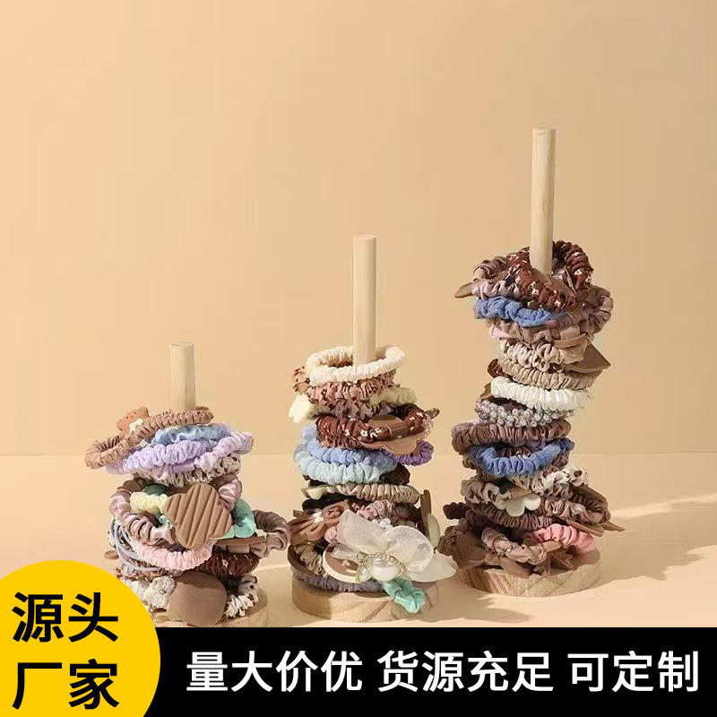 Креативный деревянный стенд для хранения резинок для волос, подставка для браслетов и цветков, реквизит для показа