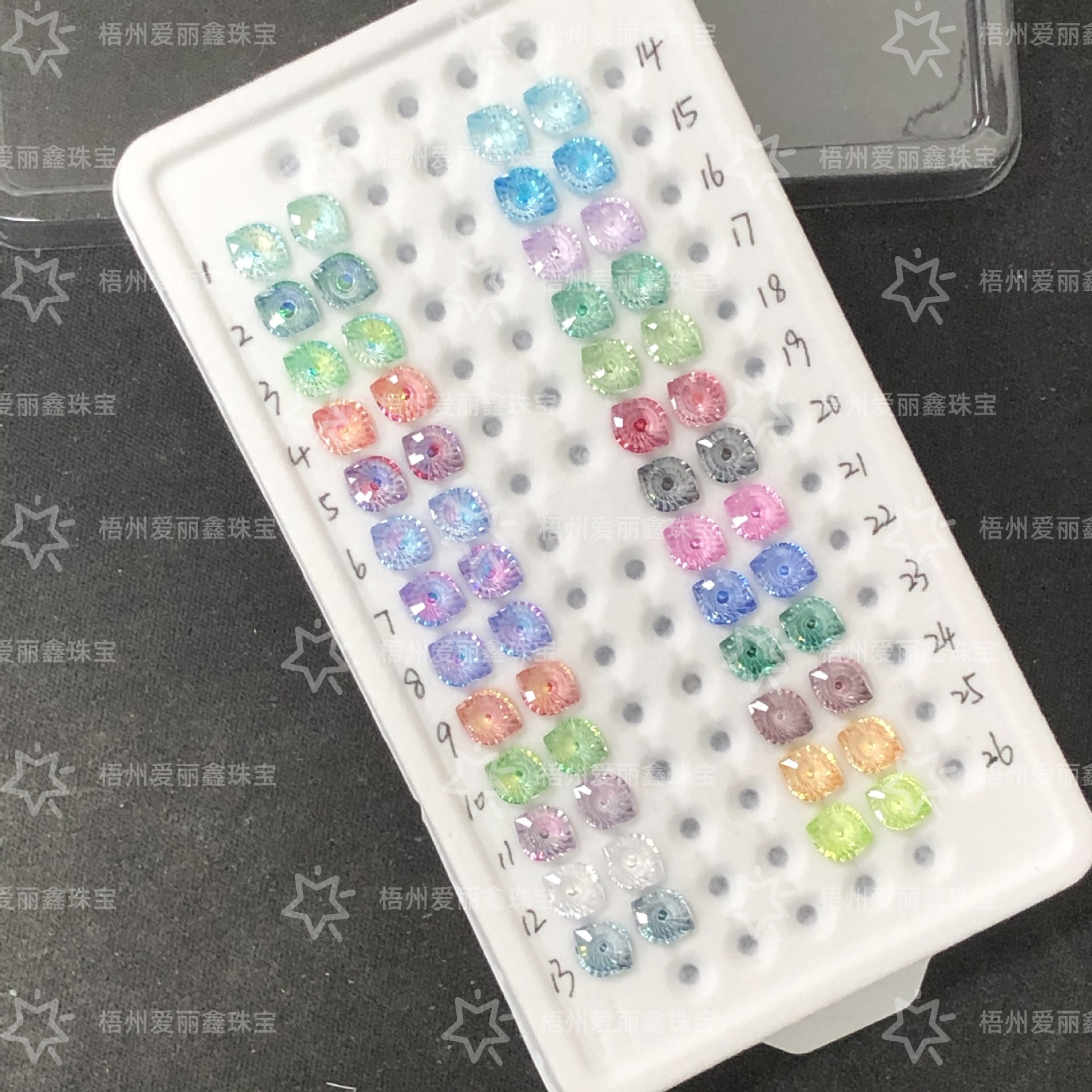 Unique Spiral Pattern Devil's Eye, Wuzhou New Product Direct Supply Earring Jewelry DIY Main Stone