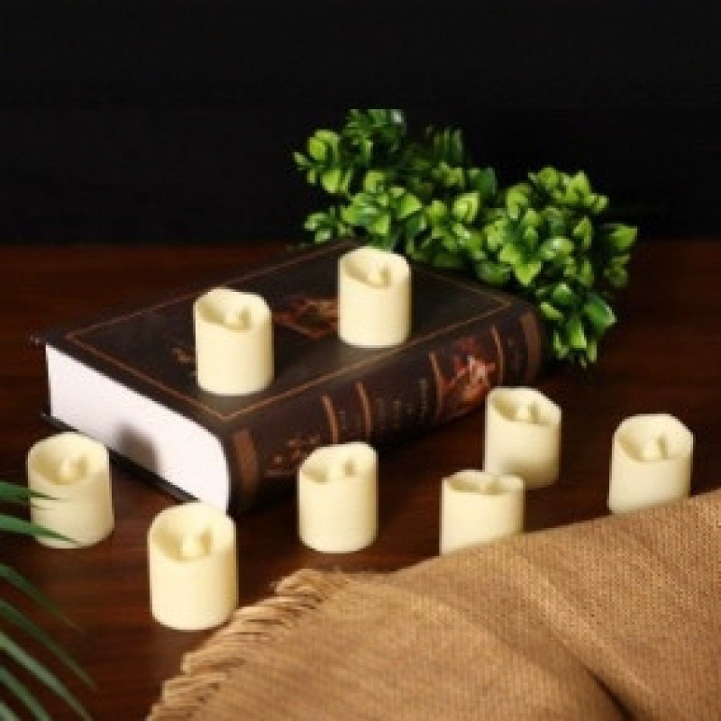 Factory Direct Sales Led Digital Candle Wave Mouth Swing Artificial Smokeless Candle Romantic Proposal Scene Layout Batch