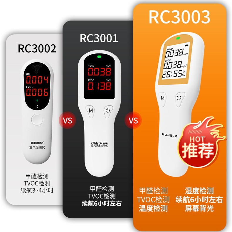 RC3001 new house formaldehyde detector precise control intelligent analysis anti-interference strong and efficient detection of formaldehyde concentration