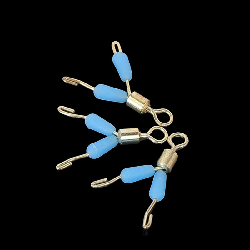 Anti-winding silicone fast sub-wire clamp fork device anti-sub-wire winding eight-ring connector full set of fishing gear accessories