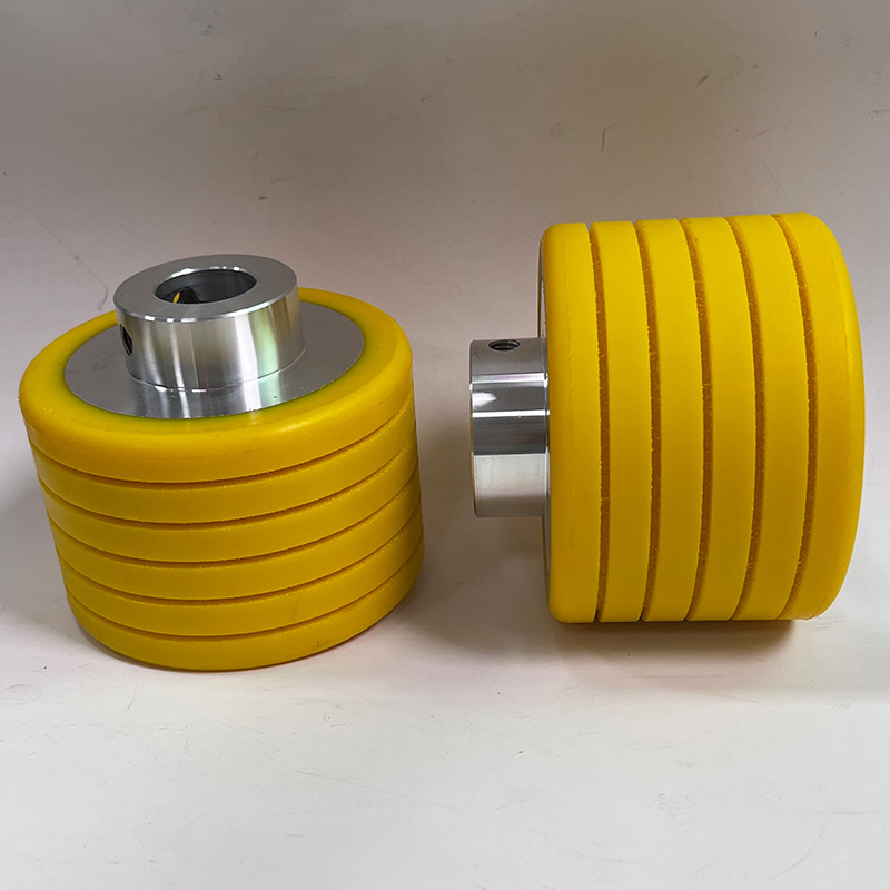 Carton Printing Nailing Machine Conveyor Line Guide Wheel Semi-Automatic Polyurethane Carton Nailing Machine Paper Feeding Rubber Wheel Factory Direct Supply