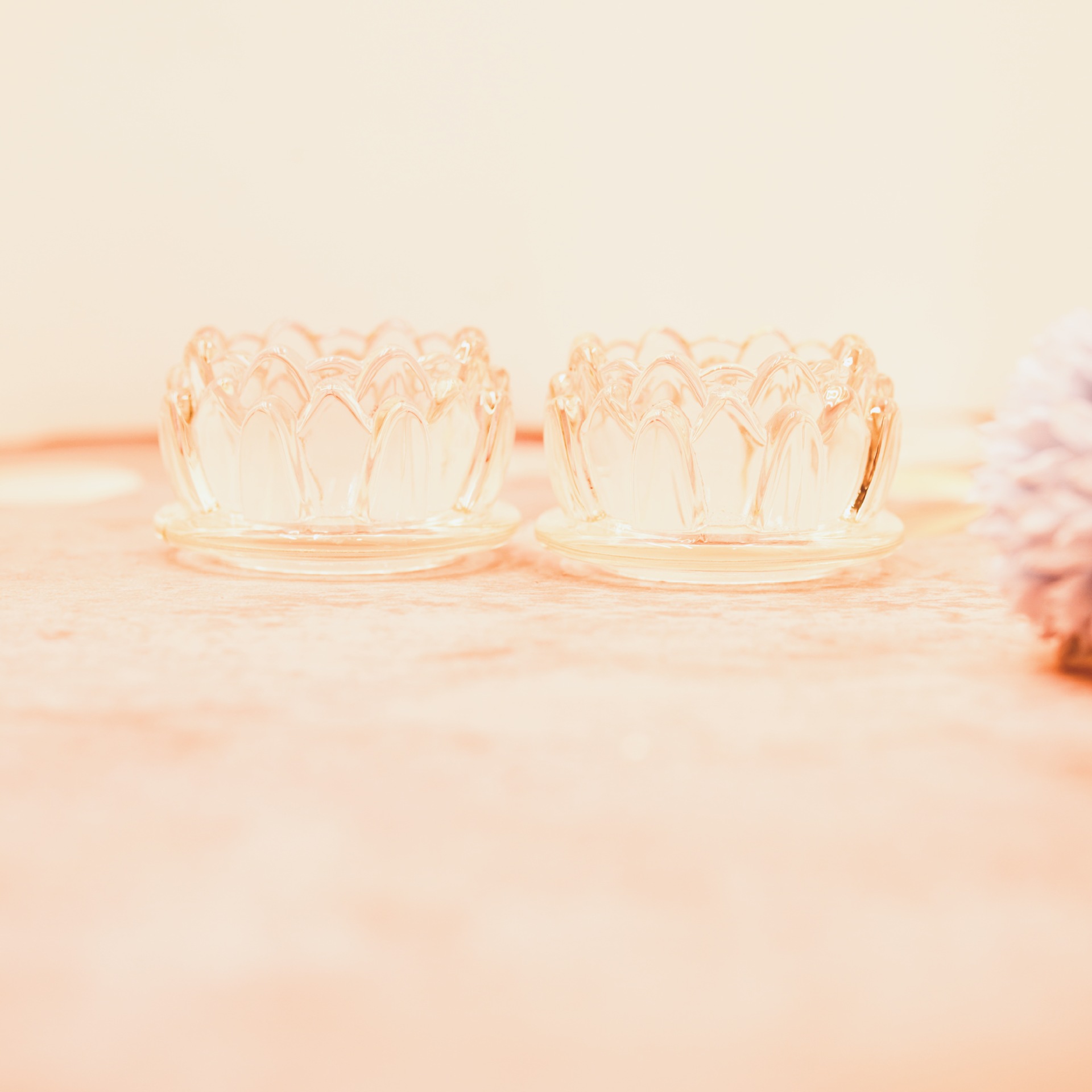 Manufacturer Wholesale Flat Lotus Lamp for Buddha Candle Holder Glass Cup Lamp Holder Candle Holder Everlasting Lamp for Buddha Lamp Butter Lamp