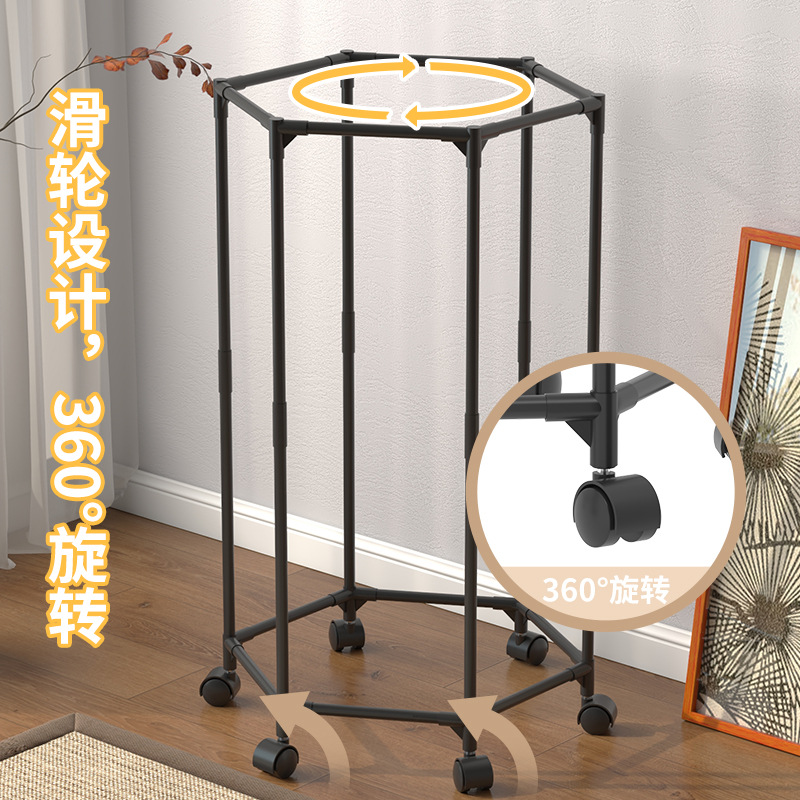 Manufacturer Metal Pulley Clothes Drying Rack Household Removable Simple 360-Degree Storage Drying Rack Clothes Hanger Ready Stock