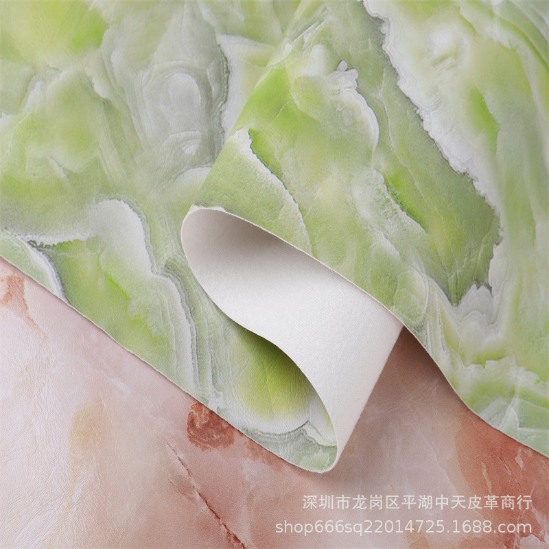 Matte Marble Leather Luggage Handbag Fabric Placemat Table Mat Decoration Environmentally Friendly Wear-Resistant and Anti-Fouling Material