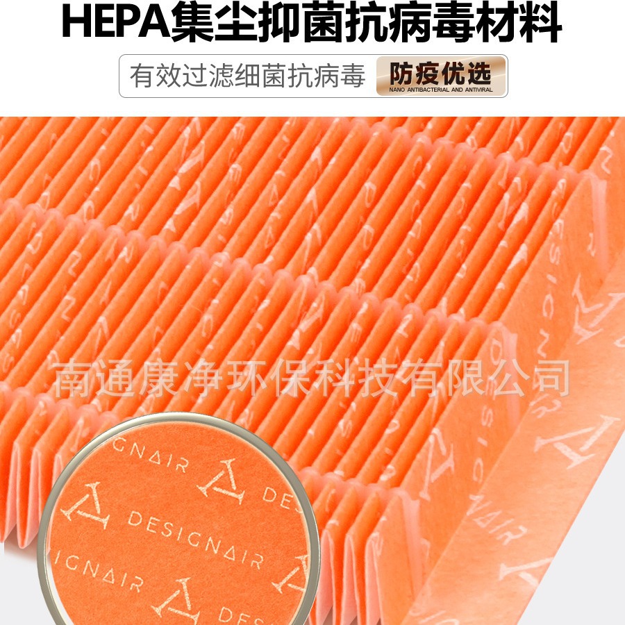 Customized air purifier filter element antibacterial and antiviral HEPA high-efficiency crbox fresh air activated carbon filter