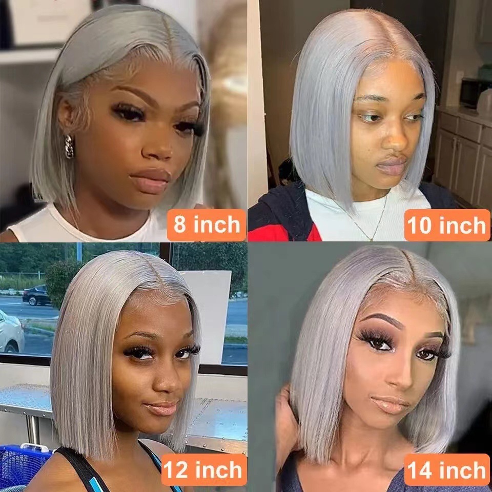 Front Lace Short Bob Wig 13*4 Body Wave Multi-Color Lace Short Bob Wig in Stock