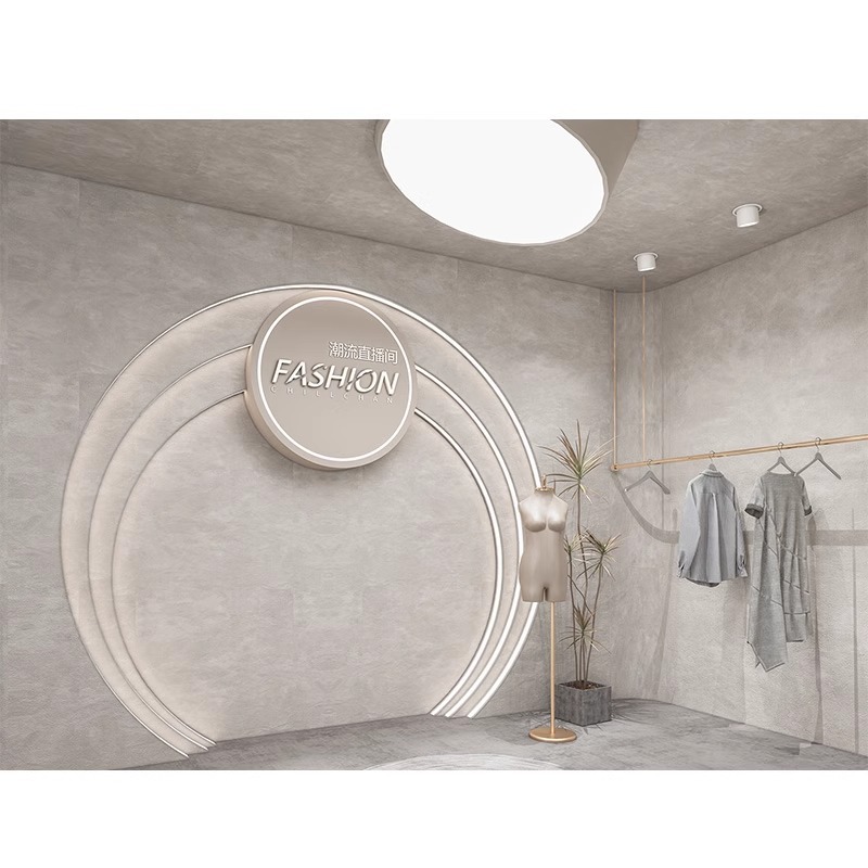 Online celebrity live studio background wall 3d stereo wallpaper women's clothing mural female anchor clothing store magnetic uv wallpaper