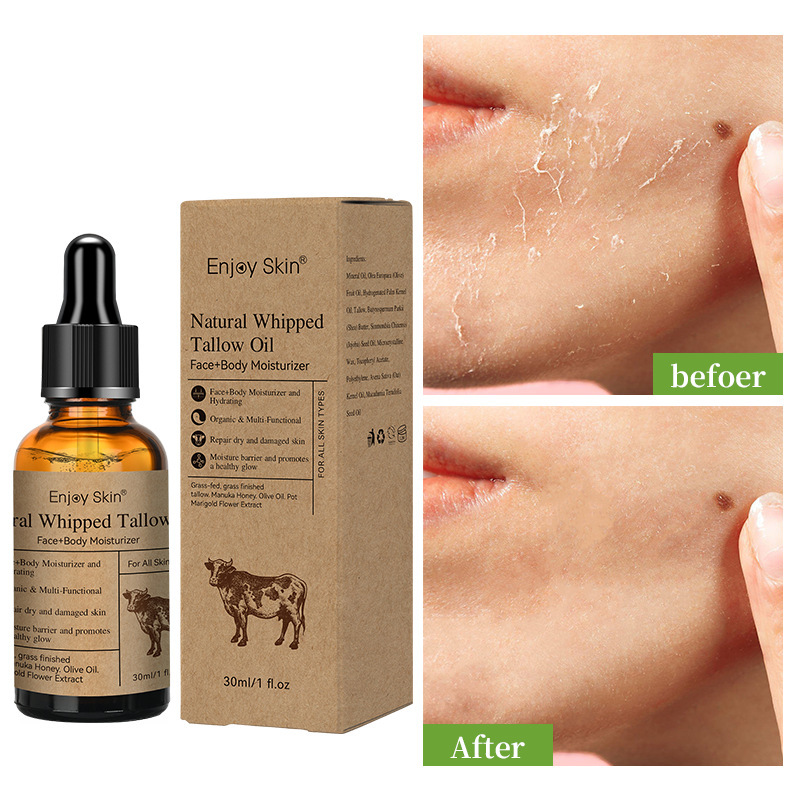 Cross-Border Tallow Essential Oil Facial Care Essence Skin Care Oil Moisturizing and Moisturizing Tallow Oil Processing