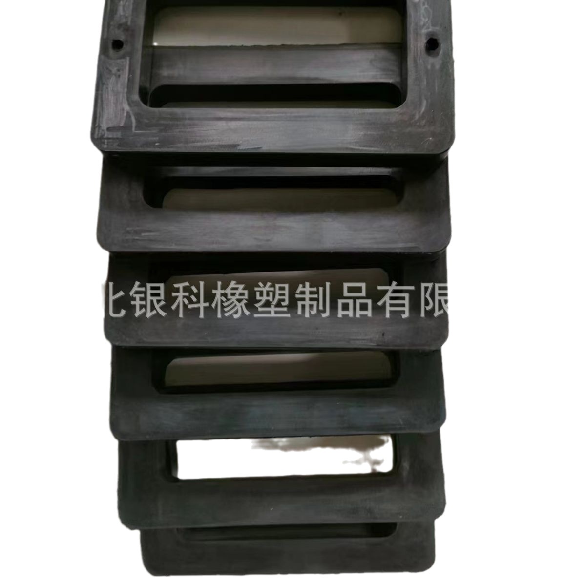 Non-Standard Customized Black Natural Thickeneded Rubber Pad Rectangular Sealing Flat Gasket Wear-Resistant High Elastic Belt Hole