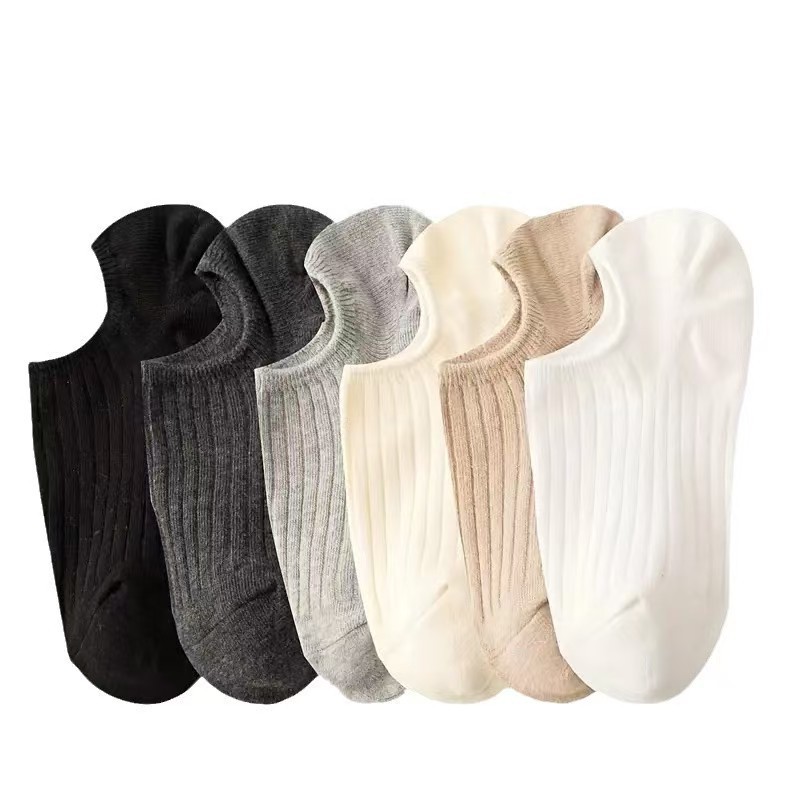 Boat socks women's 2024 new autumn and winter cotton socks socks socks do not fall off with non-slip shallow invisible short