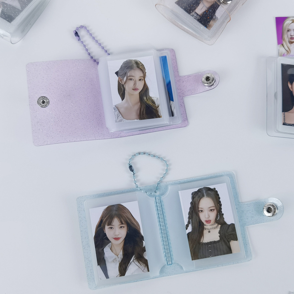 New mini small photo album keychain tack photo album ID photo storage book 1 inch 2 inch creative photo album