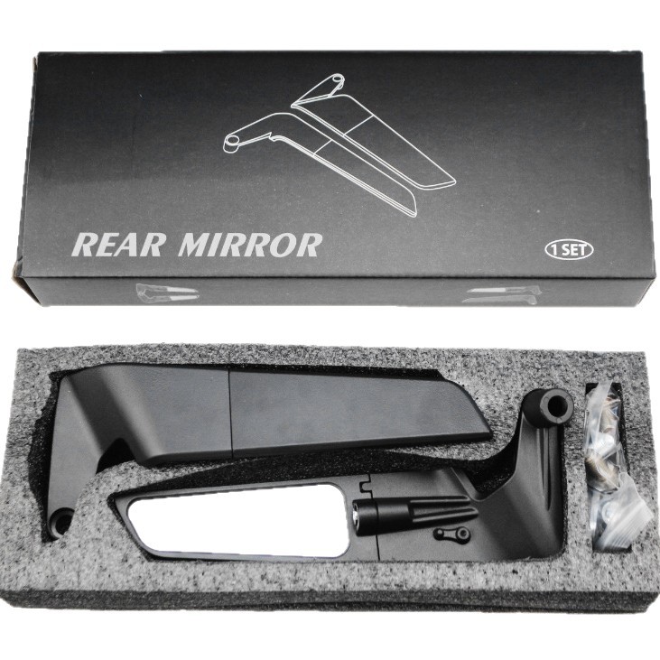 Motorcycle Modification Accessories Rearview Mirror Universal Reversing Mirror Adjustable Angle Invisible Wing Mirror Aluminum Alloy Reflector