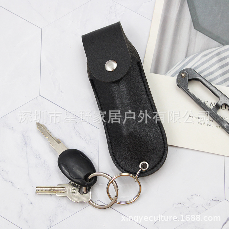 Косметичка из кожи для помады, портативный чехол для губной помады и парфюма с брелком