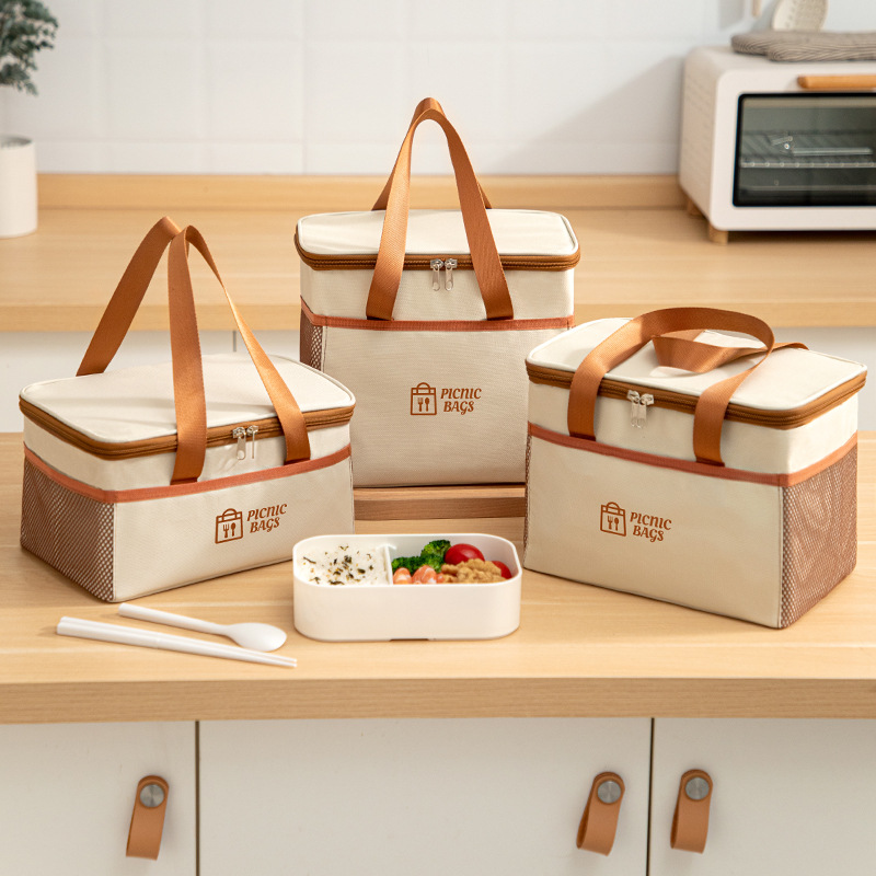 Наружный ланчбокс, термосумка, бенто-сумка, утолщенная алюминиевая фольга, водонепроницаемая сумка для пикника, сумка для еды на вынос