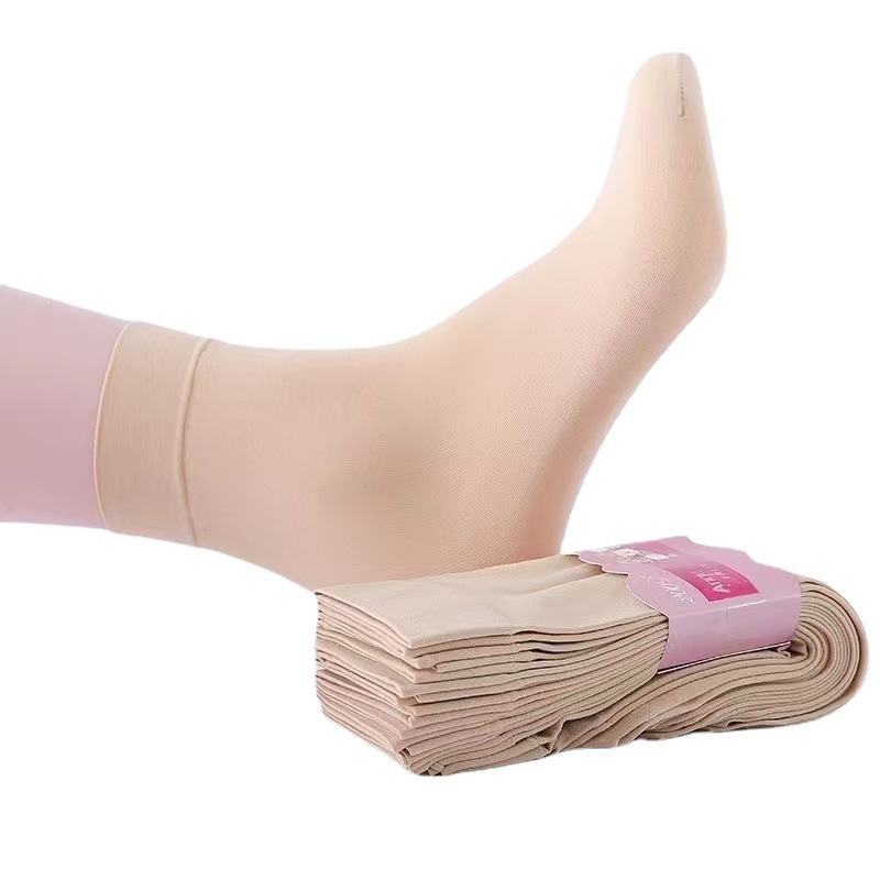 Socks women loose mouth ladies tube stockings spring and summer thin short stockings wide mouth velvet steel stockings manufacturers wholesale