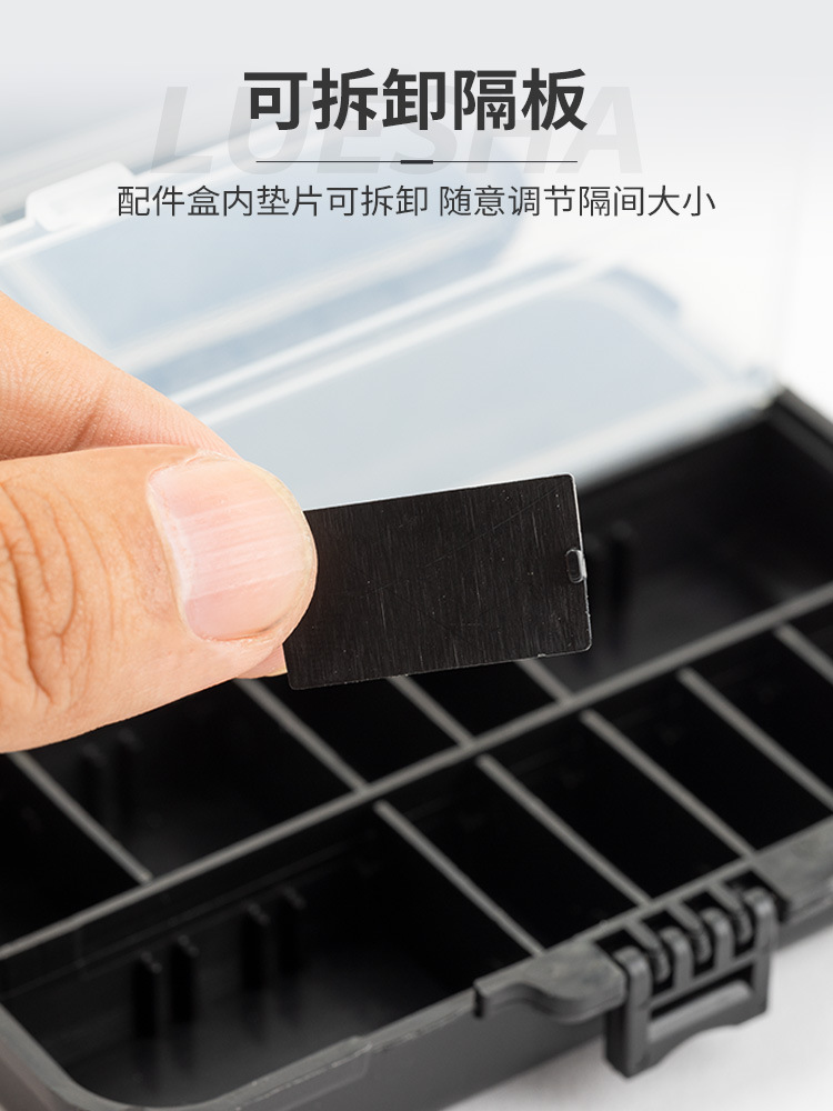 Shark Hunter | Lure Box, Fishing Hook Box, Tool Box, Storage Box, Accessory Box, Black Storage Box, Fish Hook Fishing Box, Fishing Tackle Box