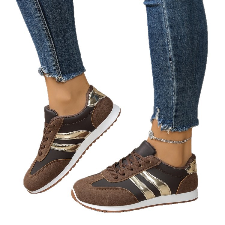 Women's Sports Shoes New Sports Shoes Student Sneakers Shoes Women's Flat Foreign Trade Sports Walking Work Casual Shoes