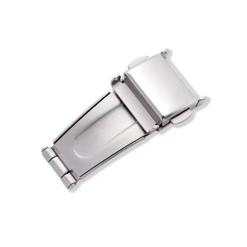 Аксессуары для часов, стальная пряжка для ремня, складная пряжка из нержавеющей стали, двойная пряжка для ремня часов