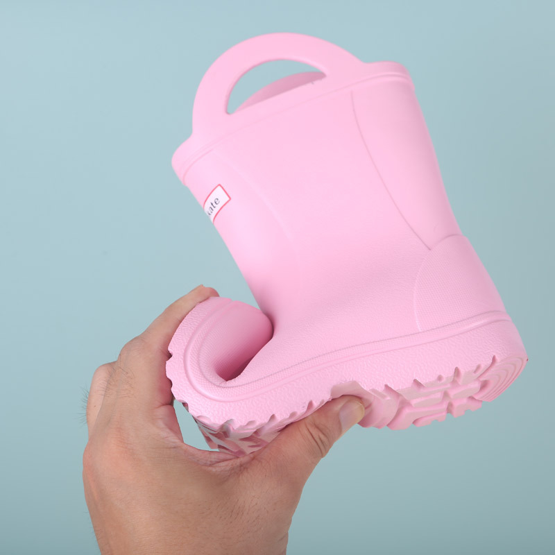 Baby Rain Boots Rubber Plastic Lightweight Non-Slip Boys and Girls Kindergarten Kidsren's Rain Boots Boys and Girls New Rain Boots