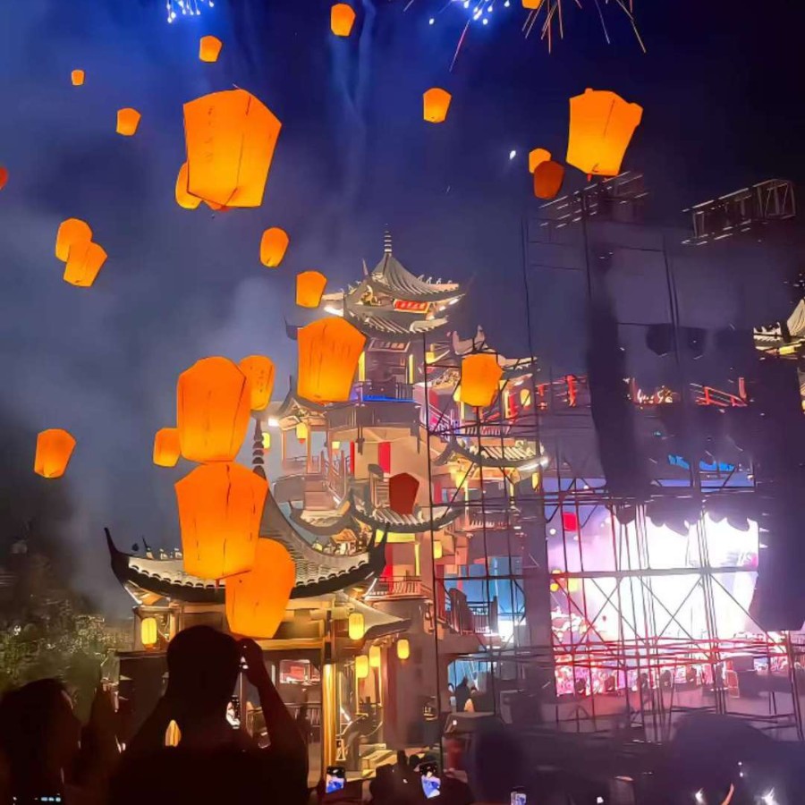 Ge Xian Village's Same Style Internet Celebrity Kong Ming Lantern Balloon New Year's Mid-Autumn Festival Dragon Boat Festival Handwritten DIY Blessings to Be Released