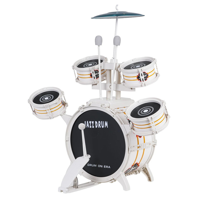 Children's Jazz Drum Multi-Drum Percussion Instrument Set with Stool Drum Set Early Education Music Toys Factory Direct Sale